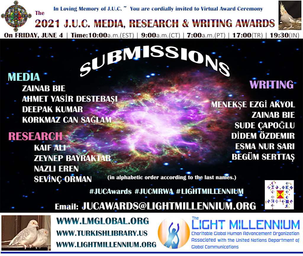 Submissions for the 2021 J.U.C. in Media, Research & Writing Awards