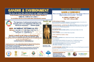 Gandhi and Environment webinar on 09/30/21