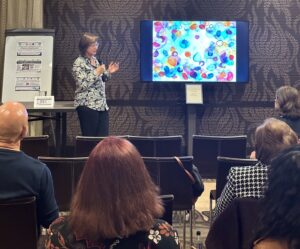 Marianne A. Kinzer, watercolor painting presented at "Water Action Commitments Through Arts" section of the #W175 Side Event at the #UN2023WaterConference in NYC on March 21, 2023. #WaterAction #LMGlobalOrg