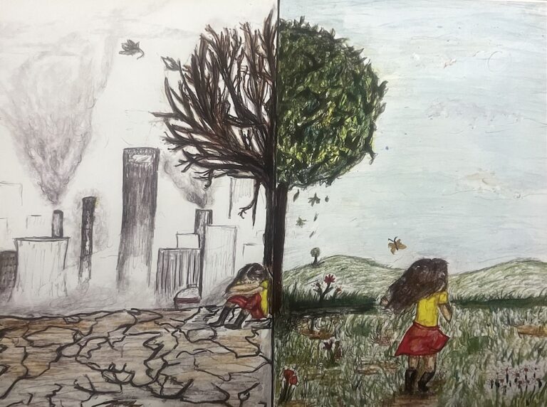 Sofia Feliciano, Grade-7, Age-12, 2023 Shanti Fund Calendar