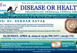 Invitation: DISEASE OR HEALTH? With Dr. SERDAR SAVAŞ ~ On Sunday, April 9 at 1:30PM  EDT