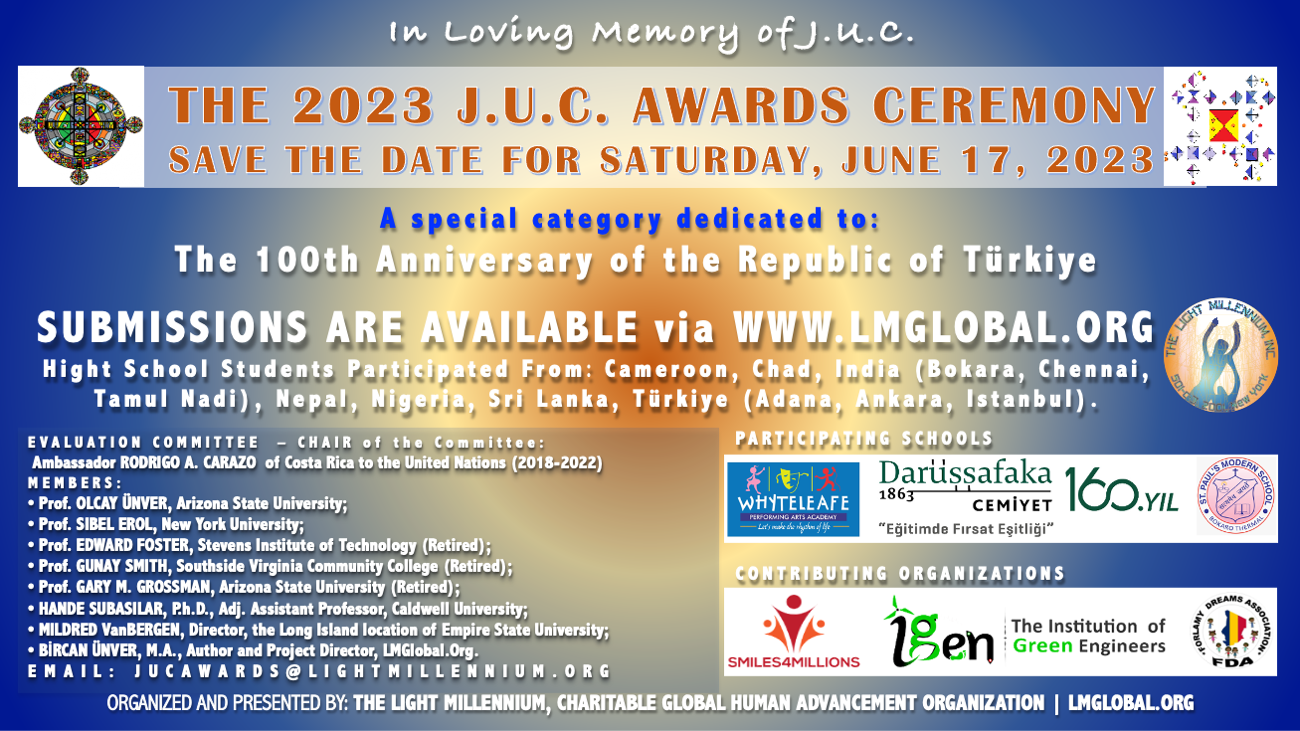 SAVE THE DATE: THE 2023 J.U.C. AWARDS CEREMONY FOR JUNE 17 (Virtual)
