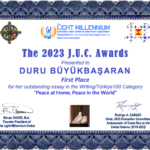 Duru Büyükbaaran, the 2023 J.U.C. Awards, Writing #Turkiye100, First Place