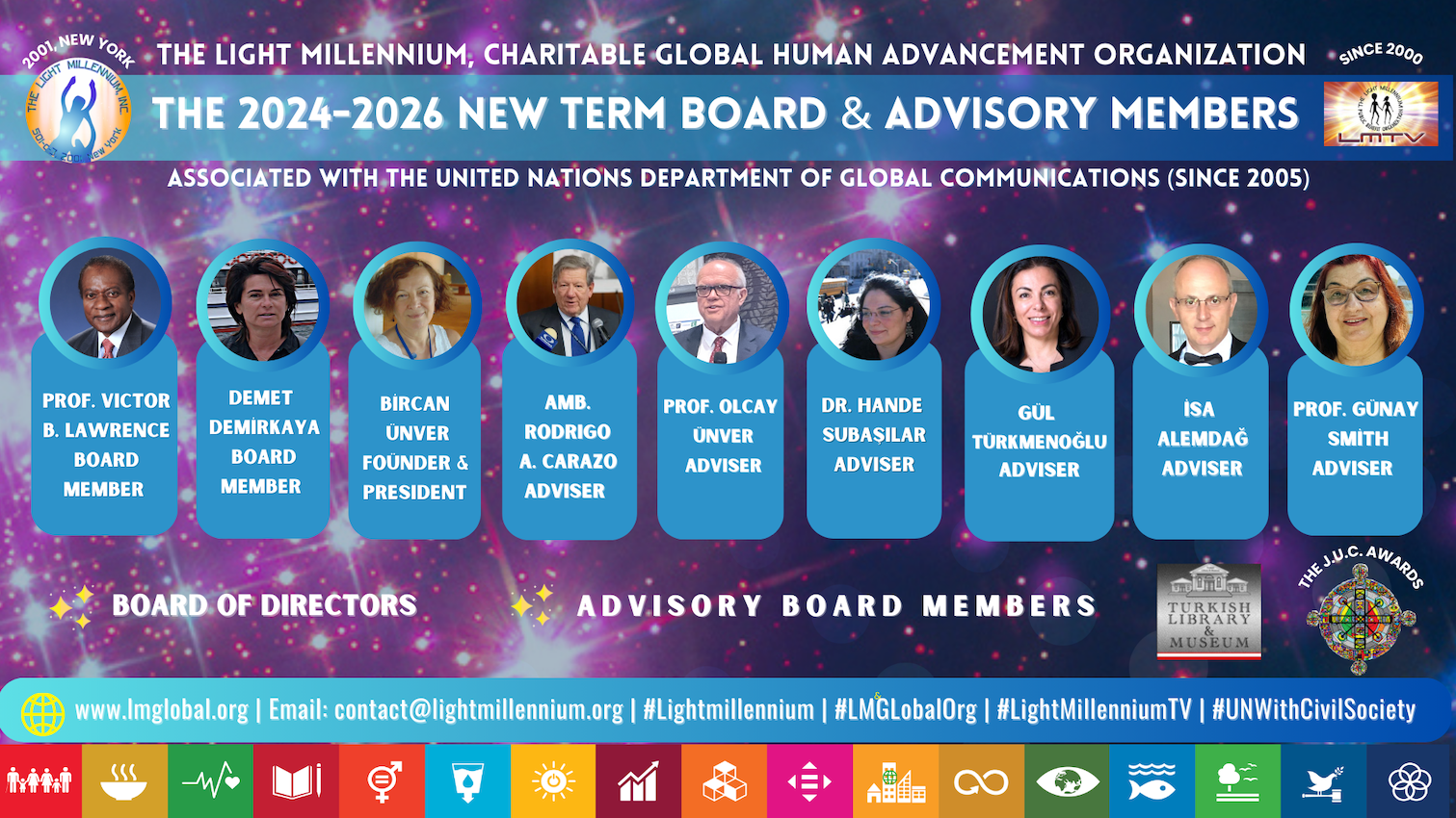 The 2024-2026 New Term: GOVERNING BODY OF THE LIGHT MILLENNIUM, INC. (2001, New York)