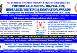 Invitation to an Informative Meeting on the 2025 J.U.C. MEDIA / DIGITAL ART, RESEARCH, WRITING & INNOVATION AWARDS – On June 21, 2024 at 11:00 EST