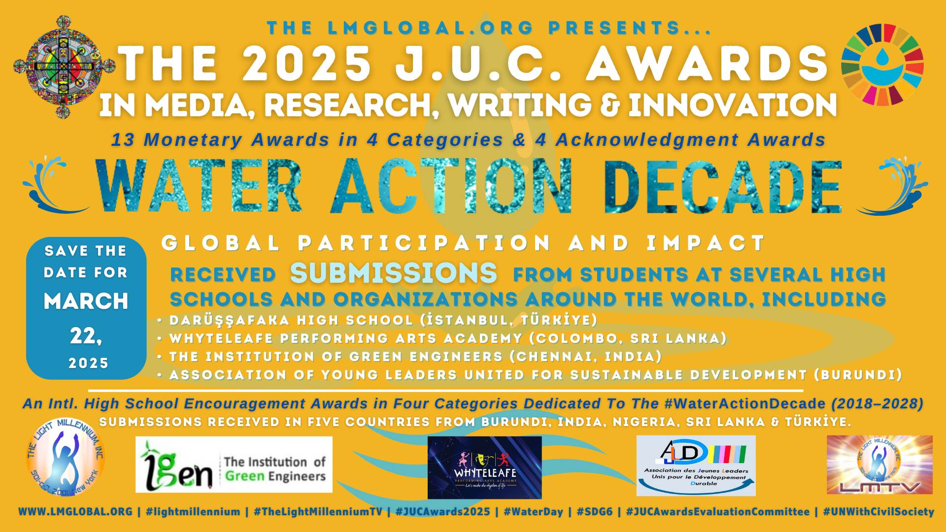 The 2025 J.U.C. MEDIA, RESEARCH, WRITING & INNOVATION AWARDS – Received Submissions