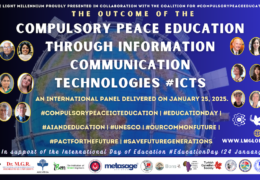 The Outcome: COMPULSORY PEACE EDUCATION THROUGH ICTs Intl. Panel Successfully Contributed to the #EducationDay.