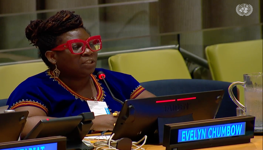 Evelyn Chumbow, UN Trusteeship Council, NYC #EndHumanTrafficking